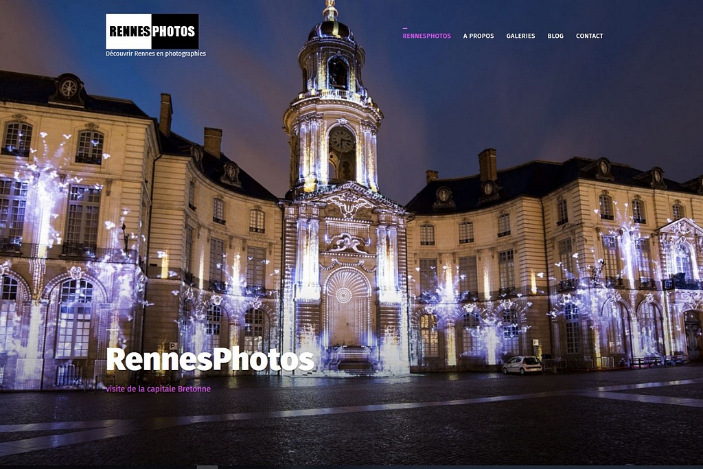 RennesPhotos page d'accueil