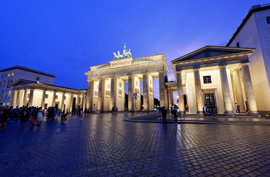 Berlin, Porte de Brandebourg, la nuit
